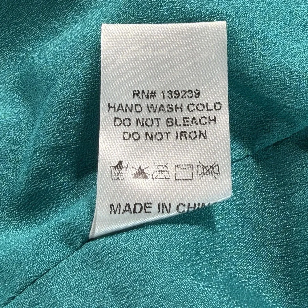 Do + Be Women's Turquoise Blue Long Sleeve Cocktail Dress Semi Formal NWT S - Picture 11 of 12